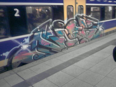 Graffiti Train in Bremen - Photo by COLLECTOR - Niek, Bremen, Germany (2013)