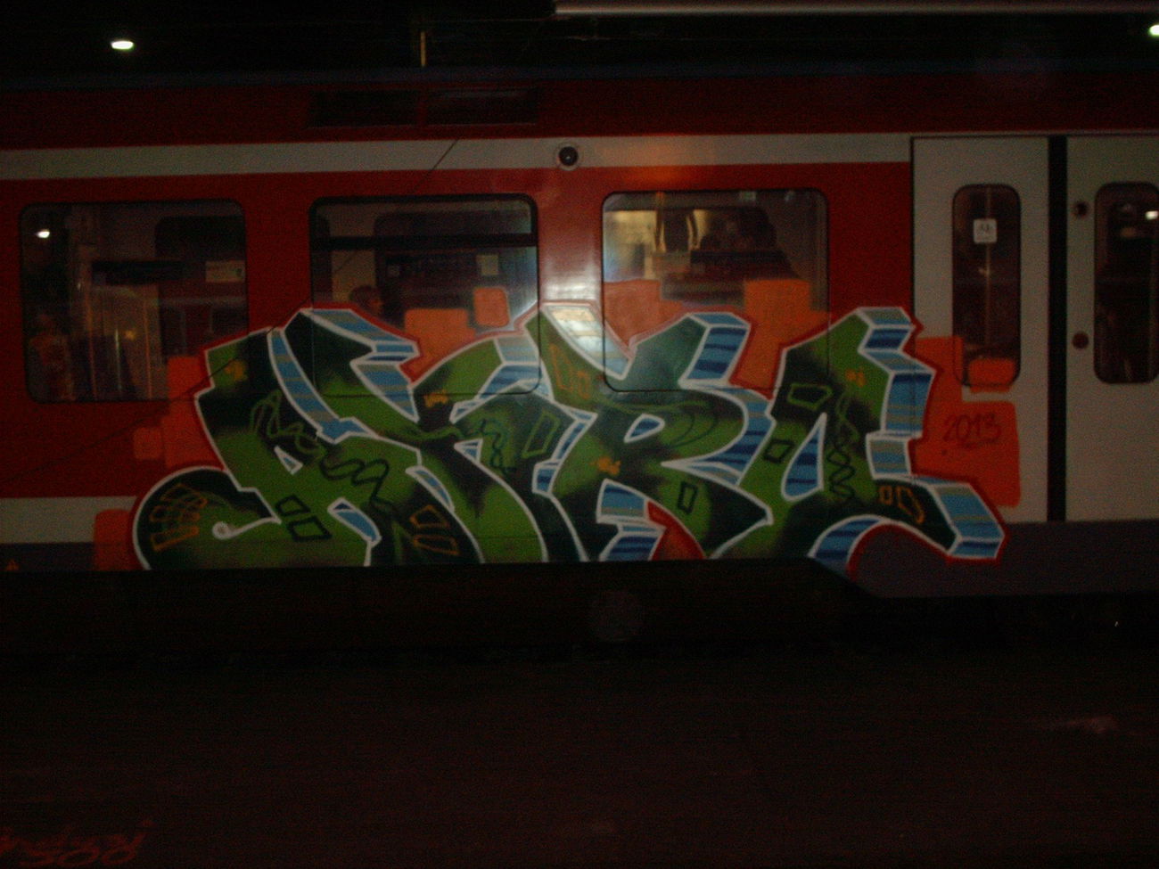 Graffiti Train in Hamburg - Photo by COLLECTOR - Akro, Hamburg, Germany (2013)