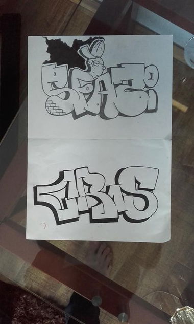 Graffiti Sketch - Photo by CRIME22 - SFAZI, CRIS, TSC