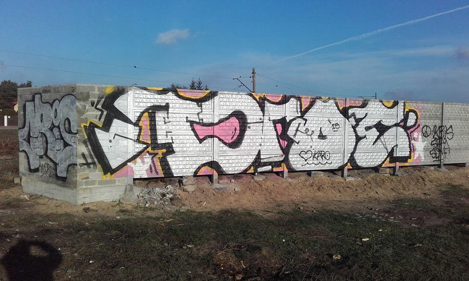 Graffiti Bombing - Photo by CRIME22 - CRIS, DROE, ALQ