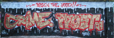 Graffiti Wall in Hamburg - Photo by CRIMINALCRIME - CRIME, FROST