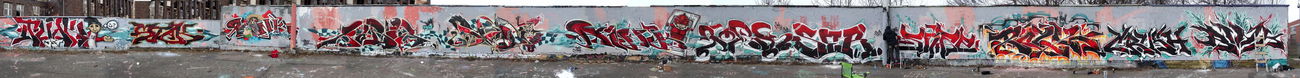 Graffiti Wall in Erfurt - Photo by CRUSH - Phak, Stak, Mobar (2013)