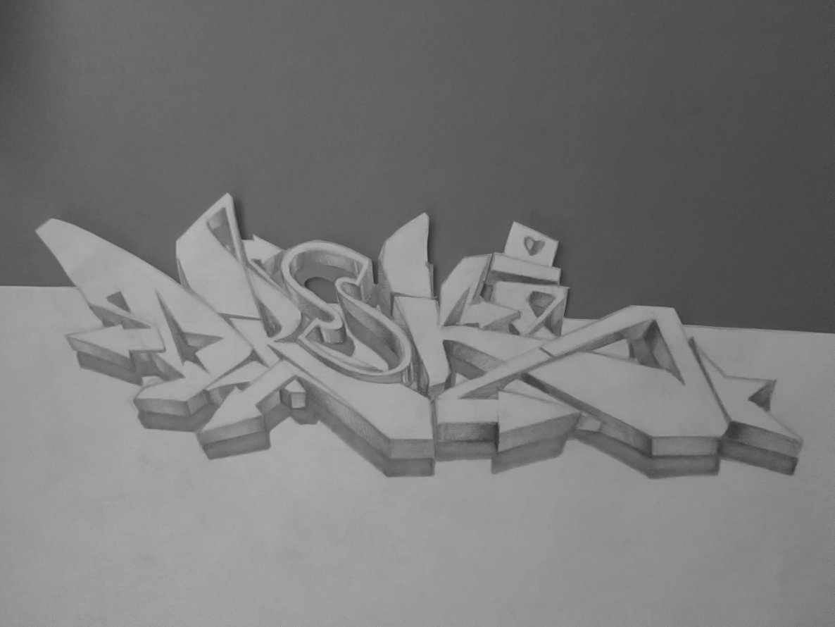 Graffiti Sketch - Photo by CSD_ONE - 3d, wildstyle, sketch (2014)