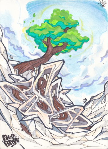 Graffiti Sketch - Photo by CSD_ONE - Wildstyle (2014)