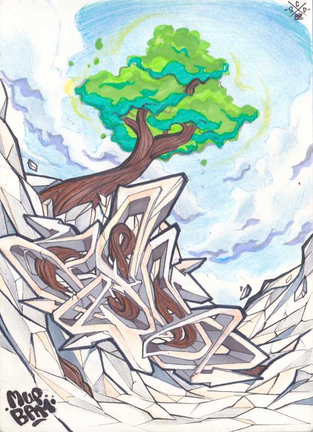 Graffiti Sketch - Photo by CSD_ONE - Wildstyle (2014)