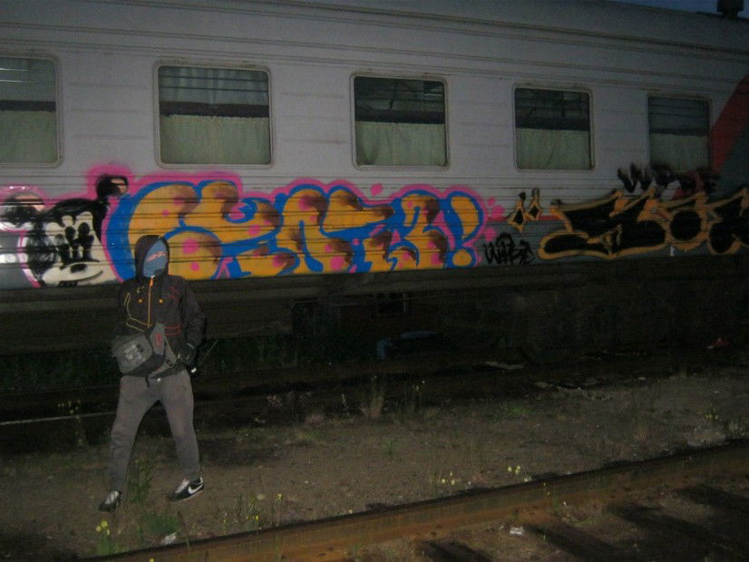 Graffiti Train in Kostomuksha - Photo by CTO73 (2013)