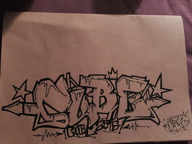 Graffiti Sketch - Photo by CUBEONEAKW