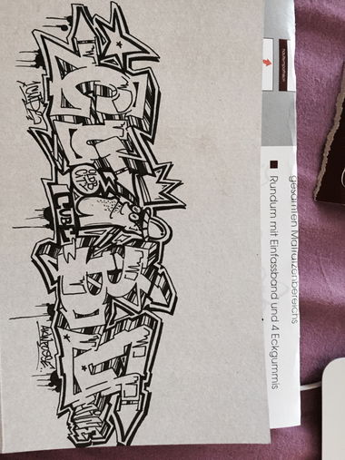 Graffiti Sketch - Photo by CUBEONEAKW