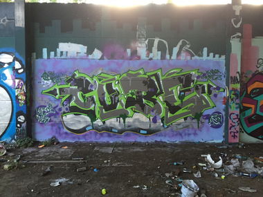 Graffiti Wall - Photo by CUBEONEAKW - Yo:ROTZE, MEGA
