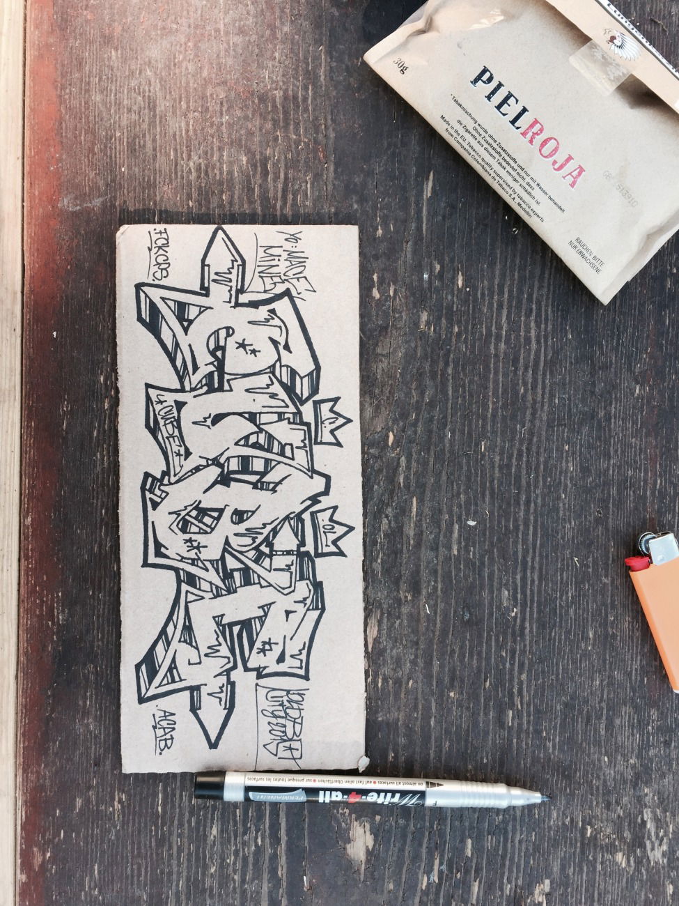 Graffiti Sketch - Photo by CUBEONEAKW
