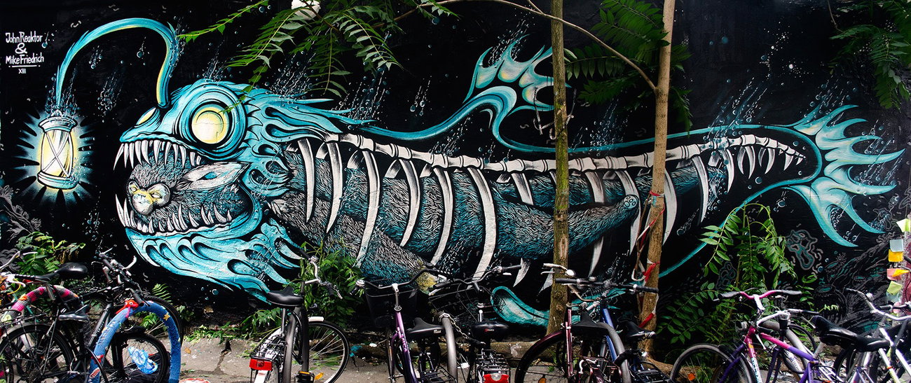 Graffiti Wall in Berlin - Photo by CUKE - cuke, cukeone, johnreaktor (2013)