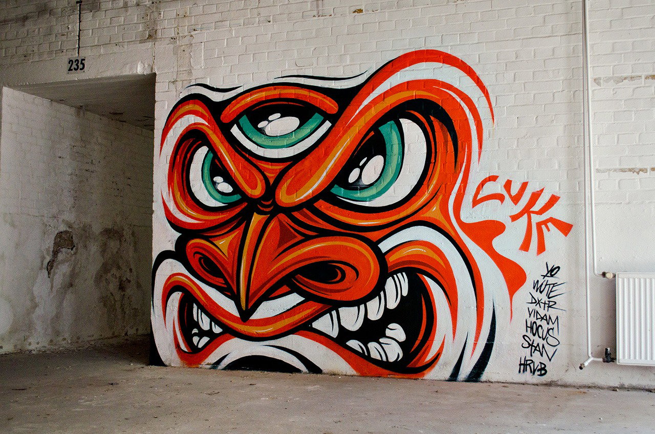 Graffiti Wall - Photo by CUKE - cuke, cukeone, hrlqn (2015)