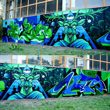 Graffiti Wall - Photo by CUKE - cuke, cukeone, samcrew (2015)