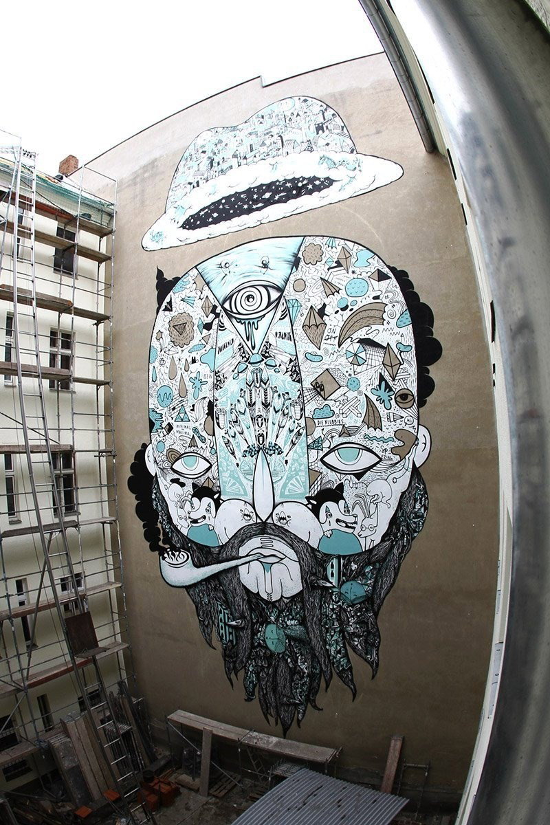 Graffiti Wall in Berlin - Photo by CUKE - cuke, cukeone, samcrew (2012)