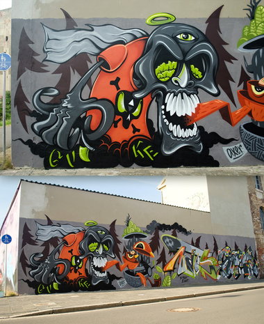 Graffiti Wall in Deutschland - Photo by CUKE - cuke, cukeone, samcrew (2014)