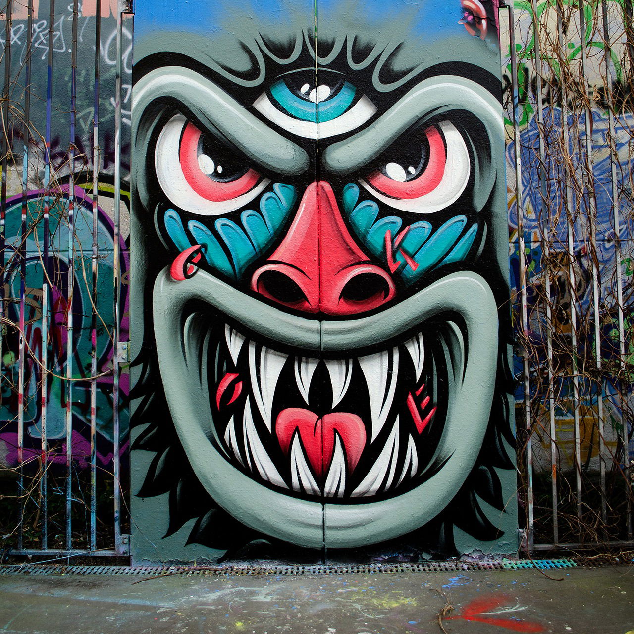 Graffiti Wall in Deutschland - Photo by CUKE - CUKE, SAMCREW, Mandrill (2015)