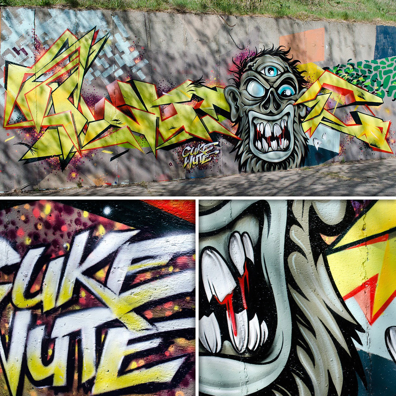 Graffiti Wall in Deutschland - Photo by CUKE - wute, cuke, cukeone (2015)