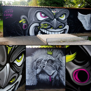 Graffiti Wall - Photo by CUKE - cuke, cukeone, samcrew (2015)