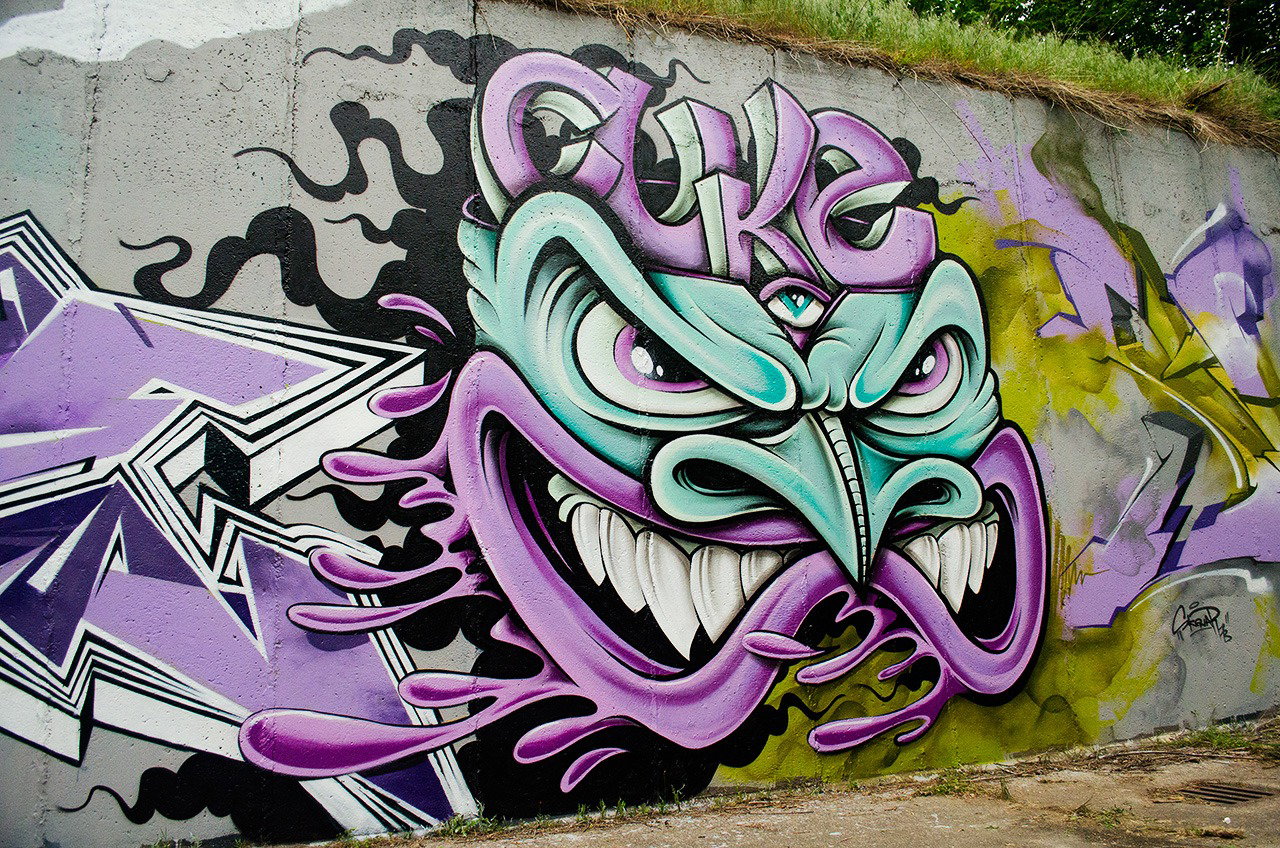 Graffiti Wall - Photo by CUKE - cuke, cukeone, samcrew (2015)