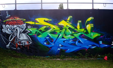 Graffiti Wall in Deutschland - Photo by CUKE - cuke, cukeone, phet (2014)