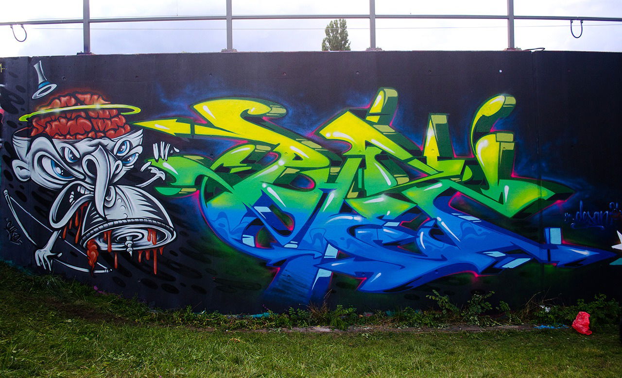Graffiti Wall in Deutschland - Photo by CUKE - cuke, cukeone, phet (2014)