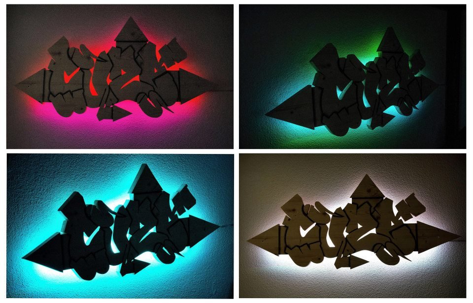 Graffiti Artwork - Photo by CUSE1 - Made, of, Wood