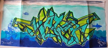 Graffiti Sketch - Photo by CUSE1 - Water