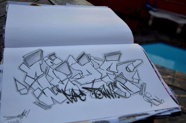 Graffiti Sketch - Photo by CUSE1