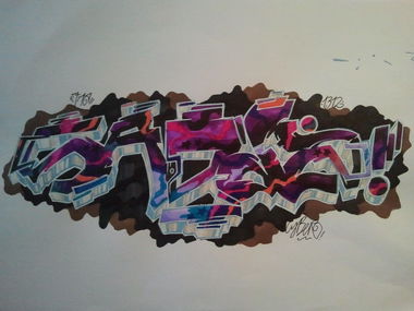 Graffiti Sketch - Photo by CYBER1312 - caddy, cyber (2013)
