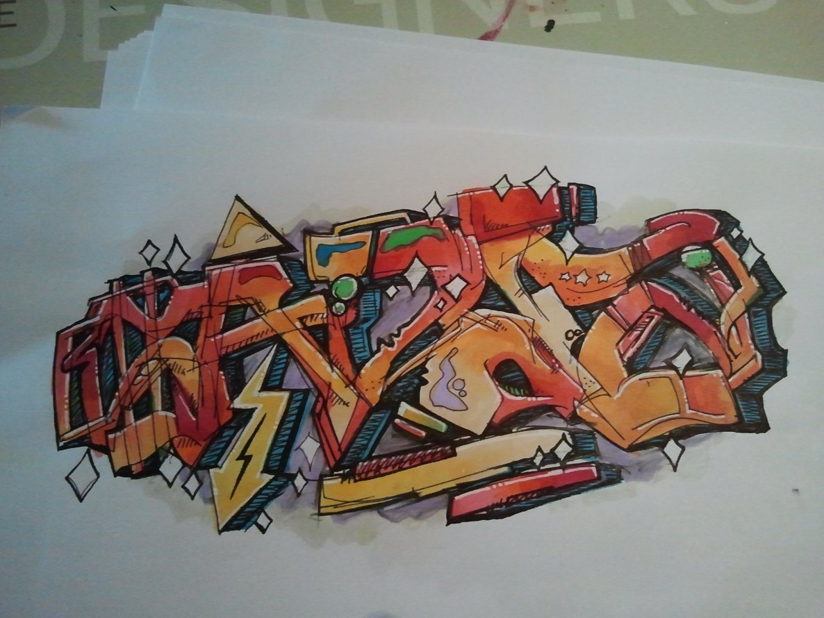Graffiti Sketch - Photo by CYBER1312 - caddy, cyber (2013)