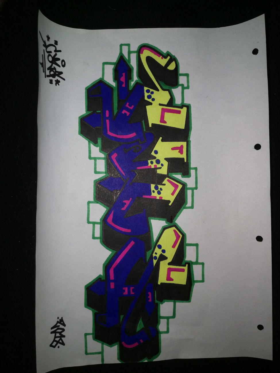 Graffiti Sketch - Photo by Cals1 - Cals (2018)