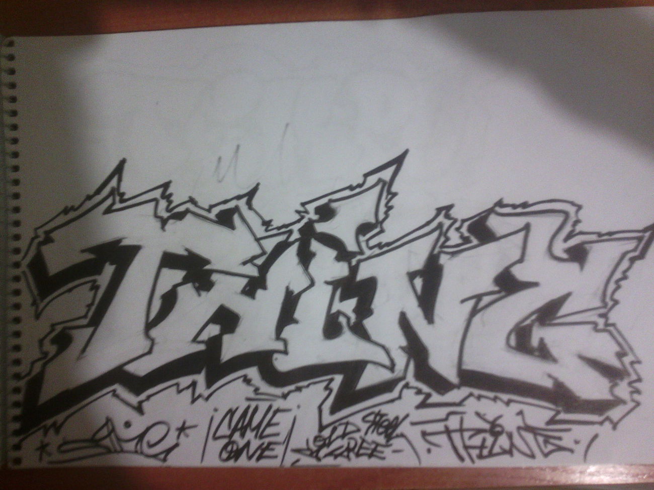 Graffiti Sketch - Photo by CameOne (2015)