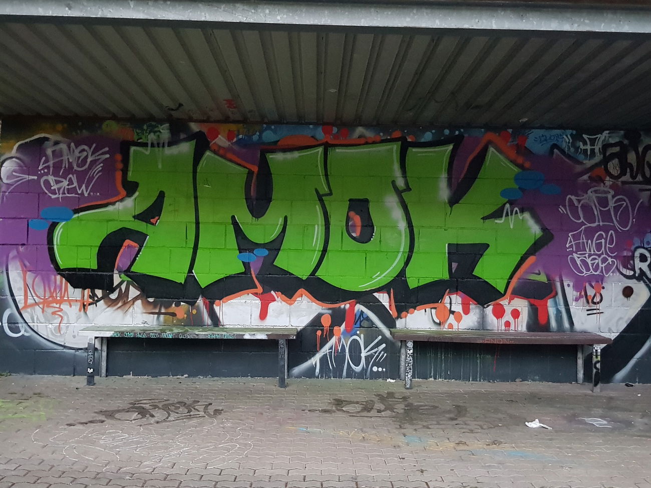 Graffiti Wall - Photo by Camo - Amok, Crew, Völklingen
