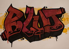 Graffiti Wall - Photo by Camo - blut, battle (2017)