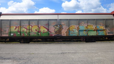 Graffiti Train in Braunschweig - Photo by Candyflip - krise, soku, braunschweig