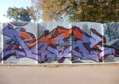 Graffiti Wall in Magdeburg - Photo by Candyflip - pose, pork