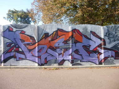Graffiti Wall in Magdeburg - Photo by Candyflip - pose, pork