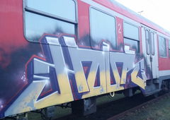 Graffiti Train - Photo by Candyflip - hour, braunschweig (2015)