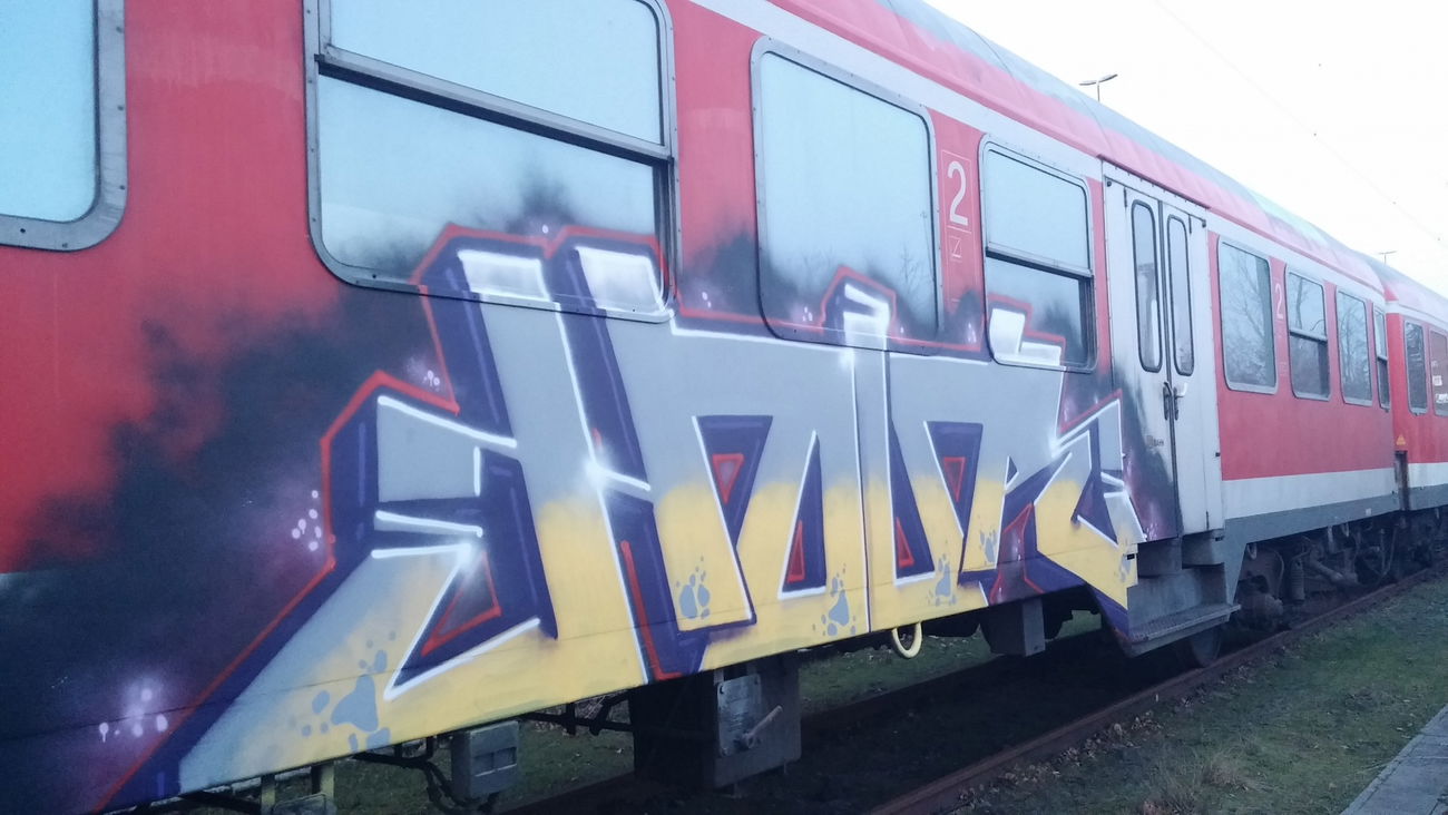 Graffiti Train - Photo by Candyflip - hour, braunschweig (2015)