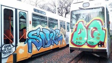 Graffiti Train in Braunschweig - Photo by Candyflip - dq, doqs, ra (2015)