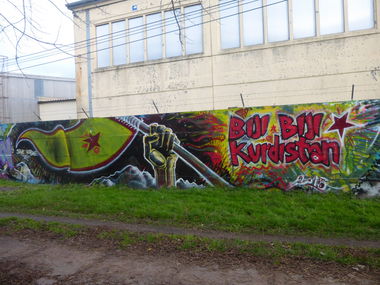Graffiti Wall in Magdeburg - Photo by Candyflip - biji, biji, kurdistan