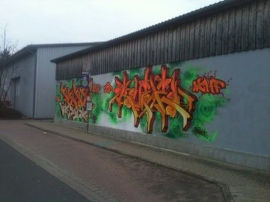 Graffiti Wall in Sickte - Photo by Candyflip - tgf, wcmf, ruze