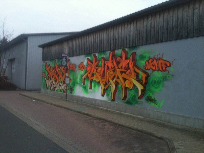 Graffiti Wall in Sickte - Photo by Candyflip - tgf, wcmf, ruze