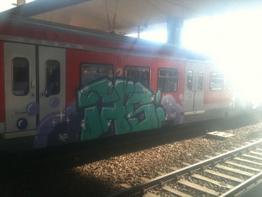 Graffiti Train in Dusseldorf - Photo by Candyflip - fhs (2012)