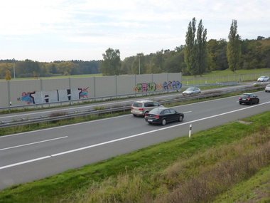 Graffiti Bombing in Cremlingen - Photo by Candyflip - ah, said, ains