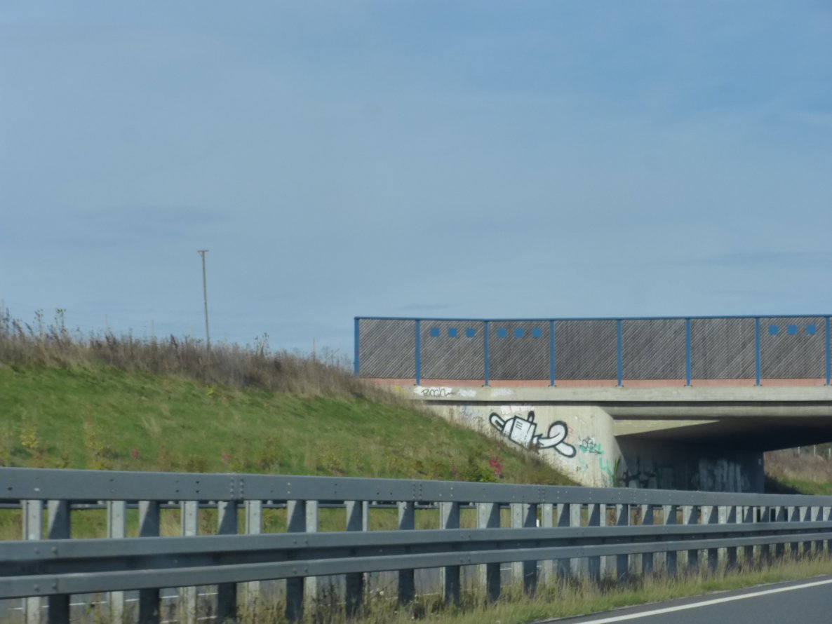 Graffiti Bombing in Cremlingen - Photo by Candyflip - kettensäge, chainsaw, braunschweig