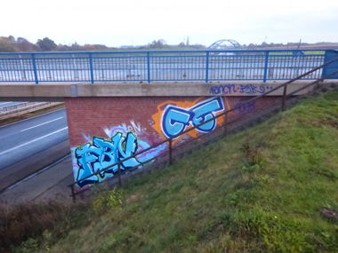 Graffiti Bombing in Cremlingen - Photo by Candyflip - fbn, ce, braunschweig