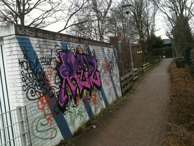 Graffiti Bombing in Wolfenbüttel - Photo by Candyflip - arez