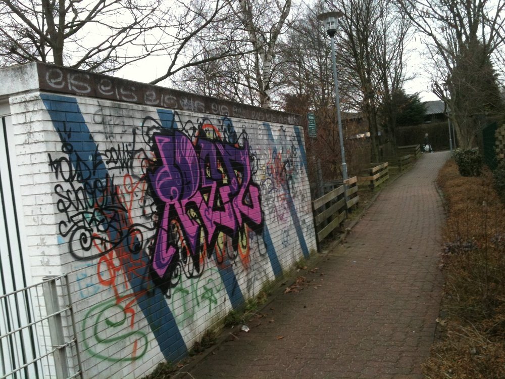 Graffiti Bombing in Wolfenbüttel - Photo by Candyflip - arez