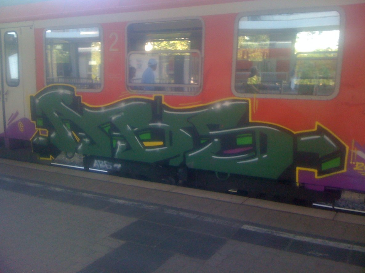 Graffiti Train in Braunschweig - Photo by Candyflip - abs, braunschweig
